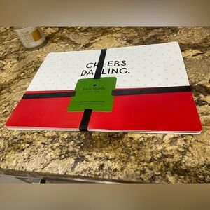 Kate Spade! CHEERS DARLING Placemat set of 4 - wipe clean!  VALENTINES LAST SET